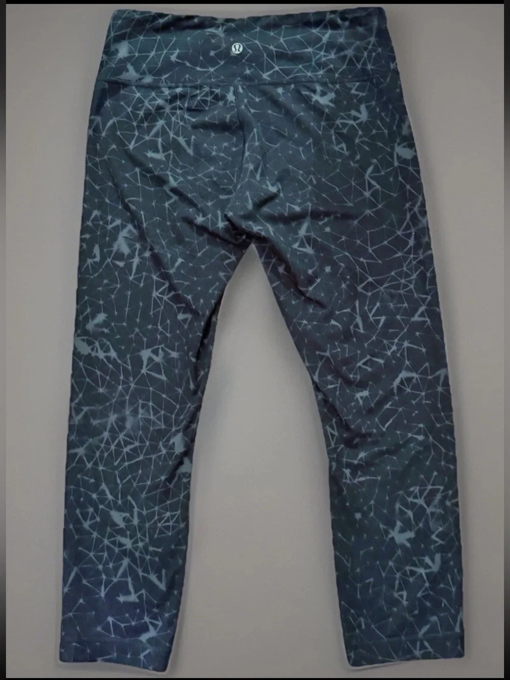 LULULEMON Wunder Under Crop ll Star Crushed Coal Black-Sz 6